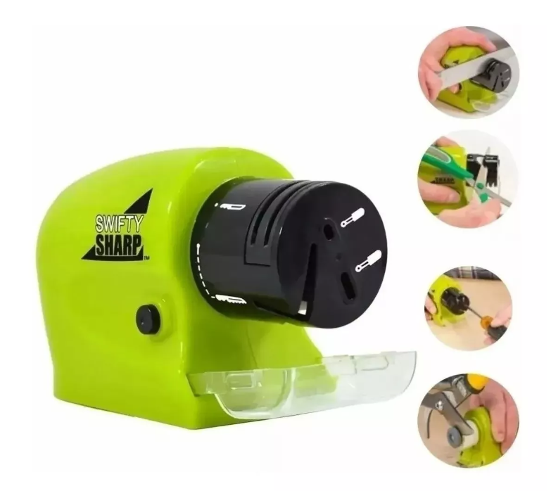 ⚡ Afilado Express 4-en-1 — Afilador Eléctrico Portátil (4×AA)