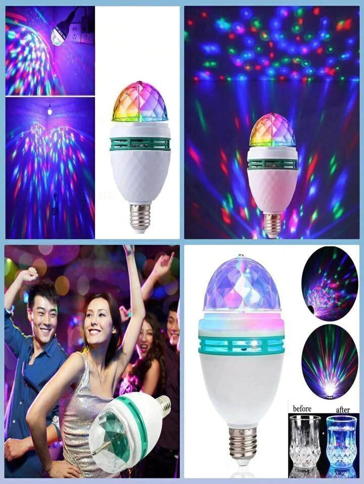 Ampolleta Giratoria Colores Led Fiestas