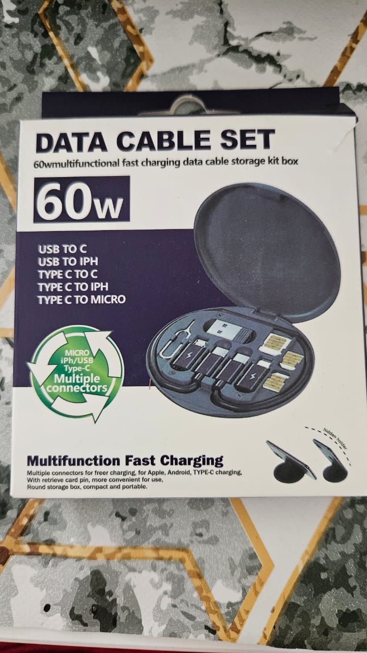 “Kit Multifuncional 7 en 1 – Carga y Datos sin Límites”
