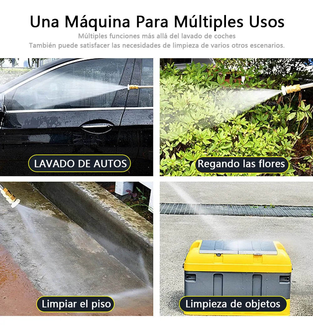 🚗💦 Hidrolavadora Portátil Inalámbrica 48V – Potencia de Limpieza en Tus Manos
