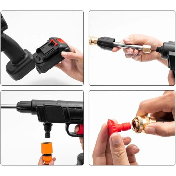 🚗💦 Hidrolavadora Portátil Inalámbrica 48V – Potencia de Limpieza en Tus Manos