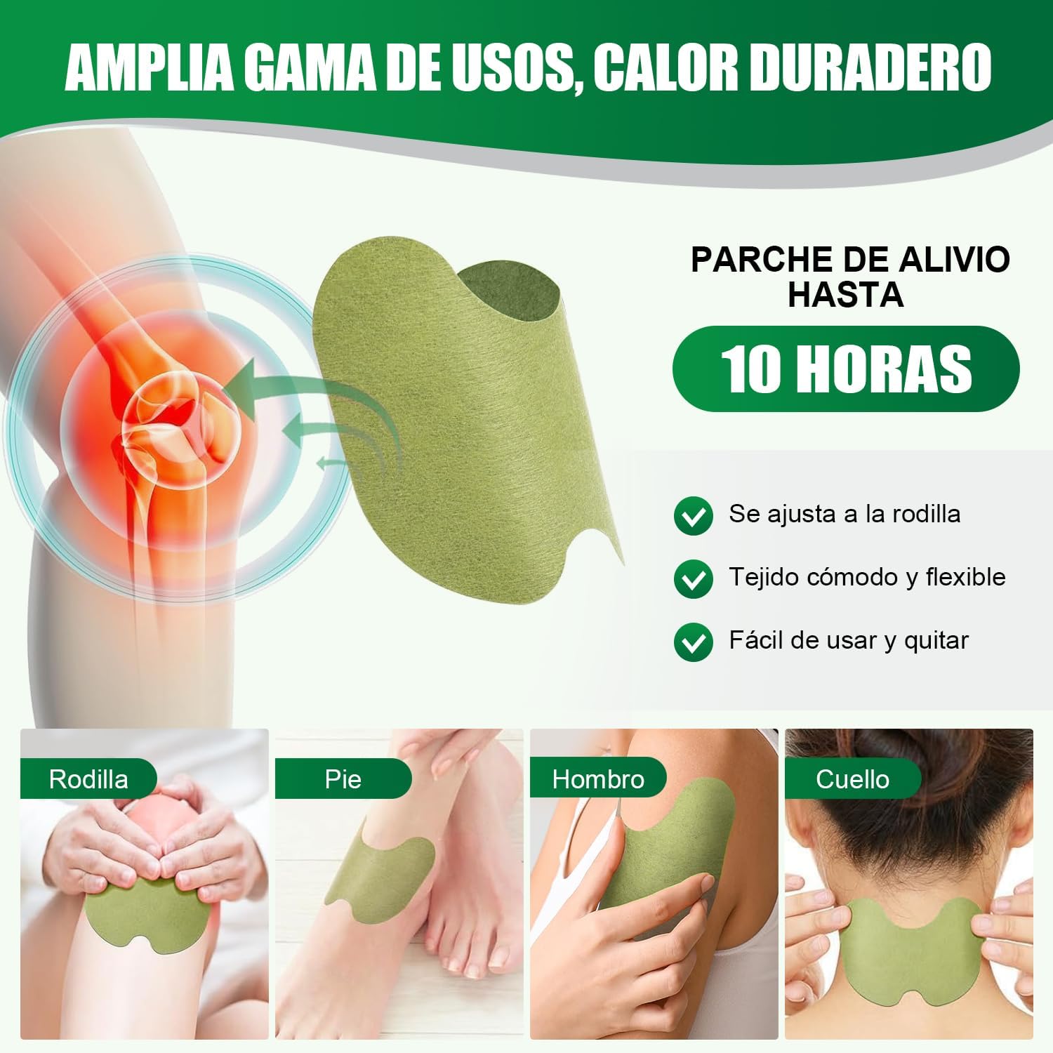Caja de 10 Unidad - Parches para Rodilla