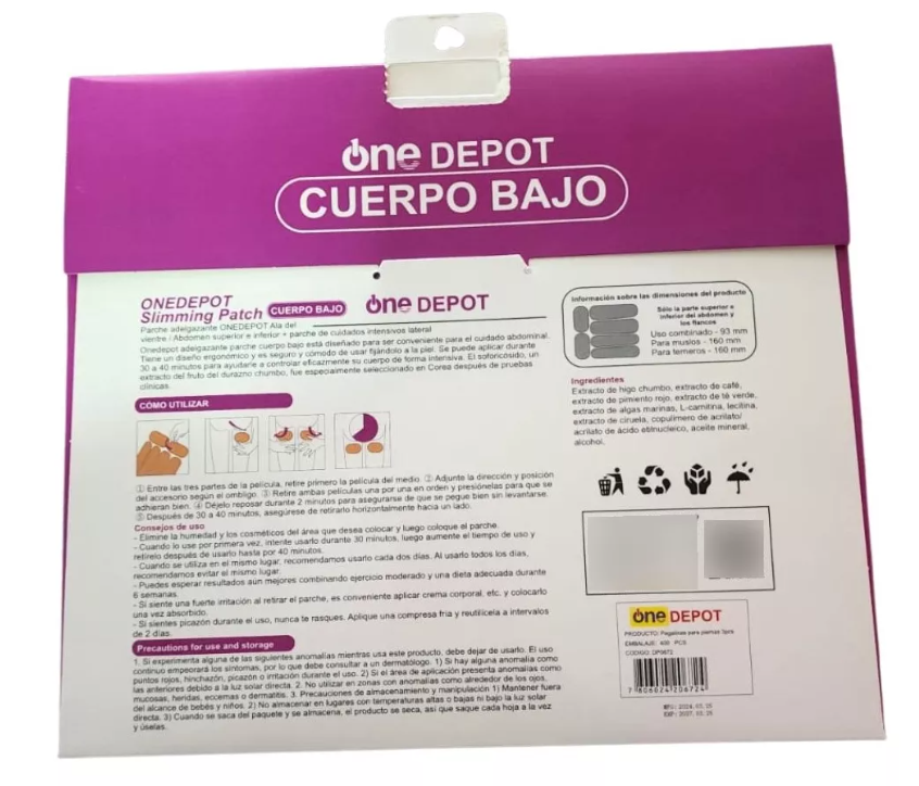 Parche Reductor Nocturno SlimBody® – Adelgazante Intensivo mientras Duermes (3 Parches Completos)