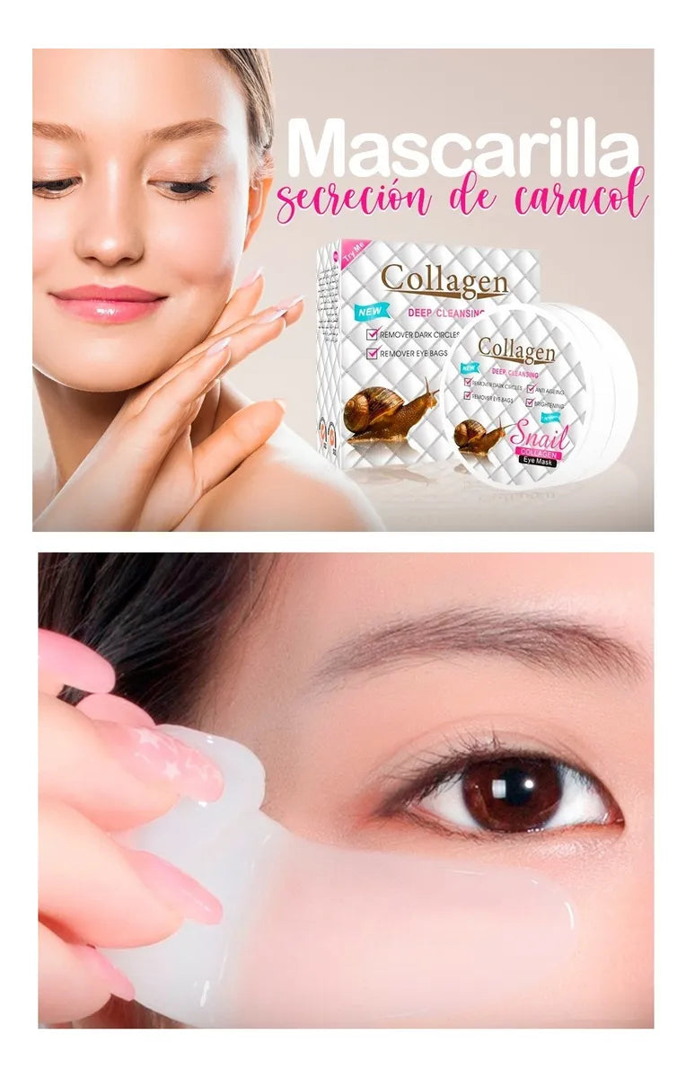 Parches Ojos SnailGlow 60u — Hidratación & Luminosidad