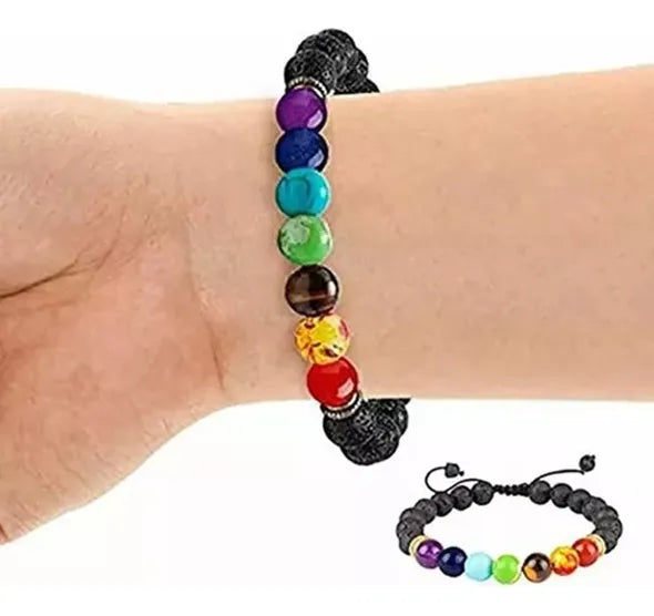 “Pulsera Energía Vital 7 Chakras – Equilibrio y Estilo en tu Día”